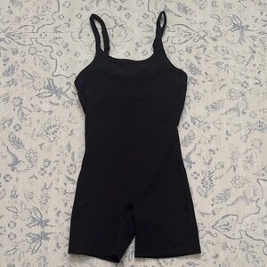 Zella Luxe rib bike short bodysuit